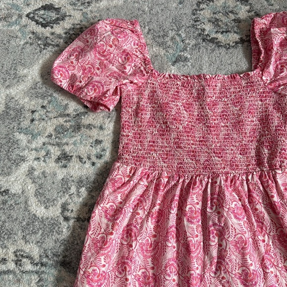 J.Crew Puff-sleeve smocked mini dress in dandelion swirl - Picture 2 of 11